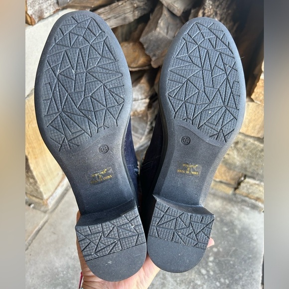 Muk Luks Brittani Navy women’s suede & knit bootie Sz-8. K - Picture 7 of 8